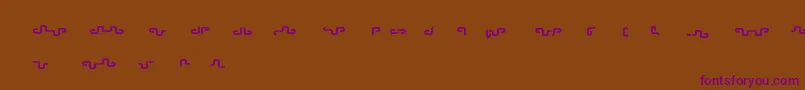 Шрифт Releaseme – фиолетовые шрифты на коричневом фоне
