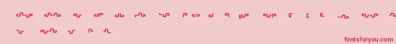 Releaseme Font – Red Fonts on Pink Background