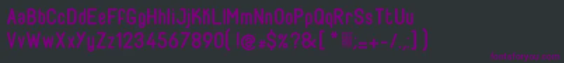 Czcionka FabioloSemibold – fioletowe czcionki na czarnym tle