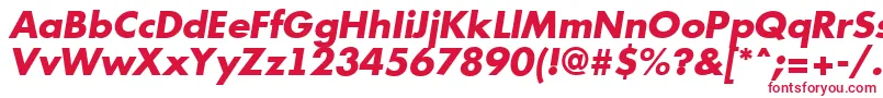 AFuturicaExtrabolditalic Font – Red Fonts