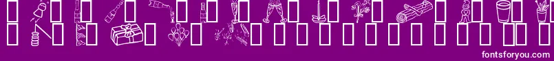 FeastDay Font – White Fonts on Purple Background