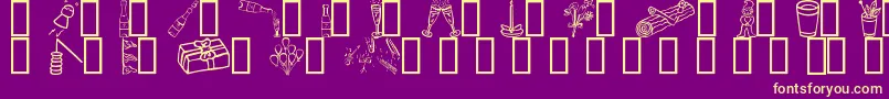 Lisätietoja FeastDay-fontista FeastDay-fontti – keltaiset fontit violetilla taustalla