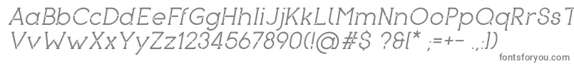 PironItalic-fontti – harmaat fontit