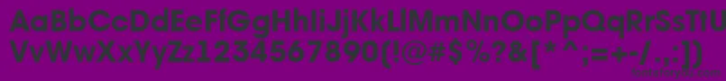 AAvantebsExtrabold Font – Black Fonts on Purple Background