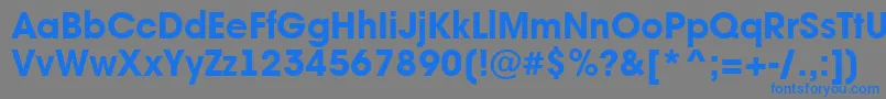 AAvantebsExtrabold Font – Blue Fonts on Gray Background