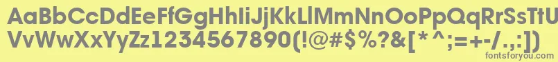 More about AAvantebsExtrabold Font AAvantebsExtrabold Font – Gray Fonts on Yellow Background