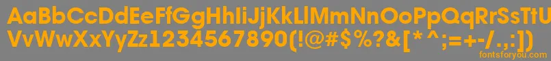 Saiba mais sobre a fonte AAvantebsExtrabold Fonte AAvantebsExtrabold – fontes laranjas em um fundo cinza