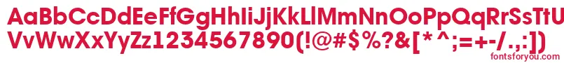 AAvantebsExtrabold Font – Red Fonts on White Background