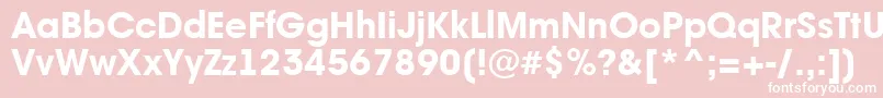 AAvantebsExtrabold Font – White Fonts on Pink Background
