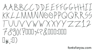 ScribbleonthebusRegular font – digital Fonts