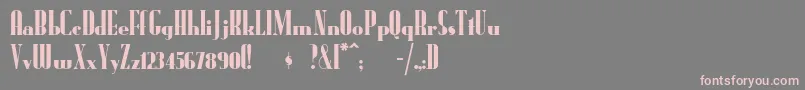 Шрифт Radioran – розовые шрифты на сером фоне