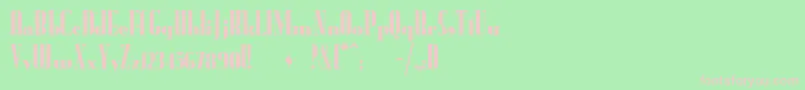 Radioran Font – Pink Fonts on Green Background
