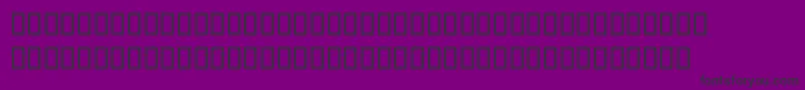 フォントMikepicassosh – 紫の背景に黒い文字