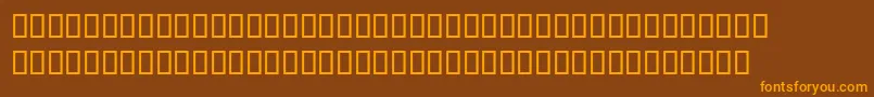 Mikepicassosh-Schriftart – Orangefarbene Schriften auf braunem Hintergrund