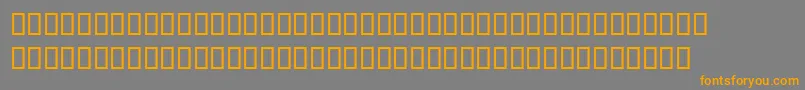 Mikepicassosh Font – Orange Fonts on Gray Background