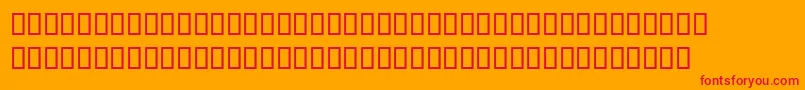 Mikepicassosh Font – Red Fonts on Orange Background