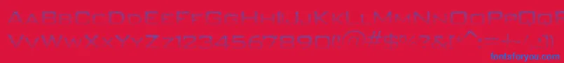 Unitydances Font – Blue Fonts on Red Background