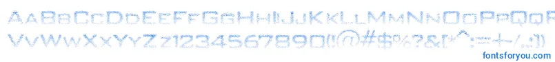 Unitydances Font – Blue Fonts on White Background