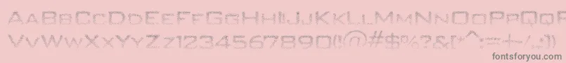 Unitydances Font – Gray Fonts on Pink Background