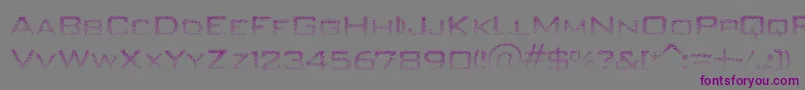 Unitydances Font – Purple Fonts on Gray Background