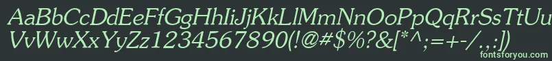 Agsou16 Font – Green Fonts on Black Background