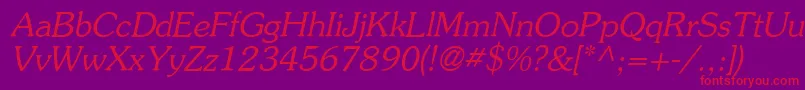 Agsou16 Font – Red Fonts on Purple Background