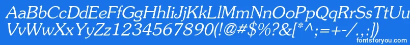 フォントAgsou16 – 青い背景に白い文字