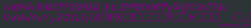 DissonantFractured Font – Purple Fonts on Black Background
