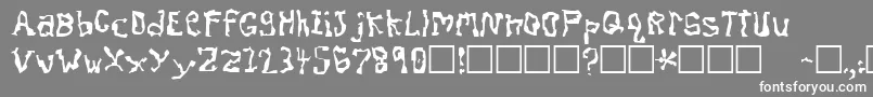 DissonantFractured Font – White Fonts on Gray Background