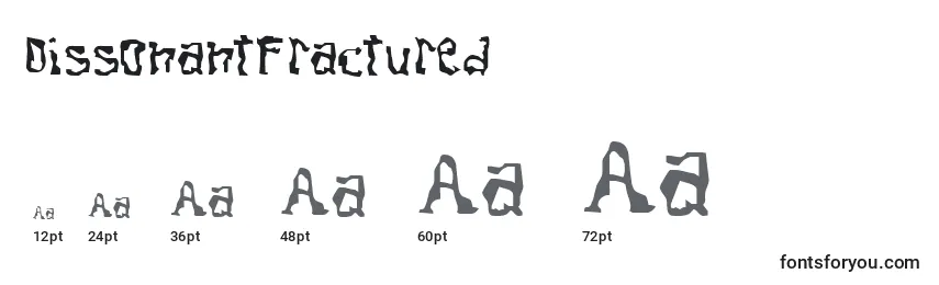DissonantFractured Font Sizes