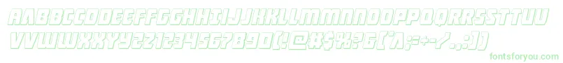 Intergalactic3Dital-Schriftart – Grüne Schriften