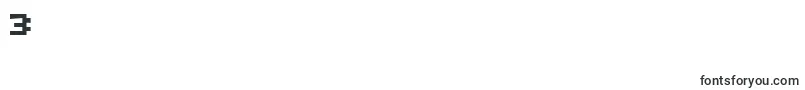 RotorcapneueBold-Schriftart – Schriften für die Ziffer 3