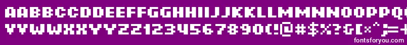 RotorcapneueBold Font – White Fonts on Purple Background