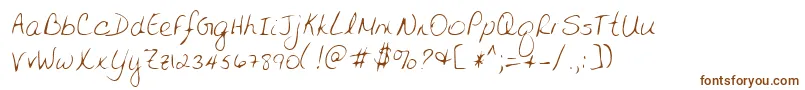 Шрифт Lehn141 – коричневые шрифты на белом фоне