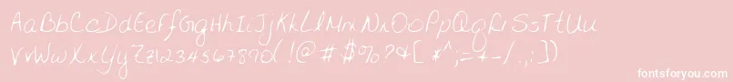 Weitere Informationen zur Lehn141-Schriftart Lehn141-Schriftart – Weiße Schriften auf rosa Hintergrund