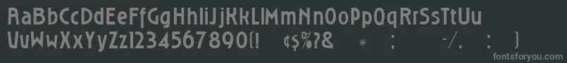 Roslyng Font – Gray Fonts on Black Background