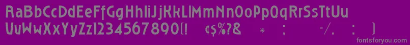 Roslyng Font – Gray Fonts on Purple Background