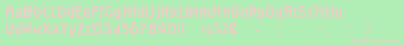 Roslyng Font – Pink Fonts on Green Background