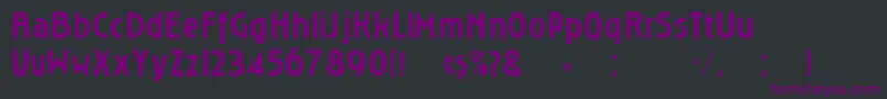 Fonte Roslyng – fontes roxas em um fundo preto
