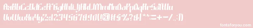 fuente WinoSutarminKadir – Fuentes Blancas Sobre Fondo Rosa