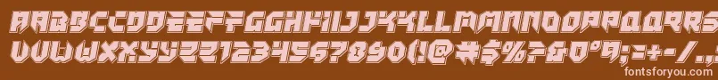 Tokyodrifterpunch Font – Pink Fonts on Brown Background
