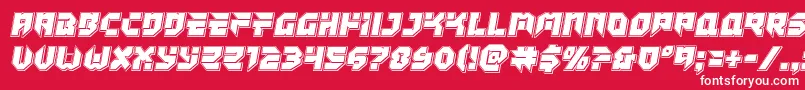 フォントTokyodrifterpunch – 赤い背景に白い文字