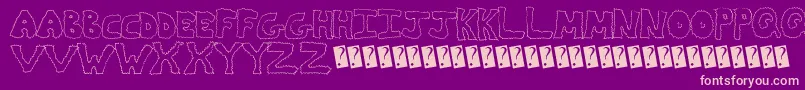 Zapdeal-Schriftart – Rosa Schriften auf violettem Hintergrund