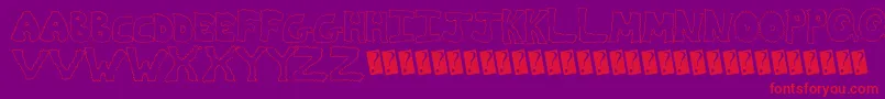 Zapdeal Font – Red Fonts on Purple Background