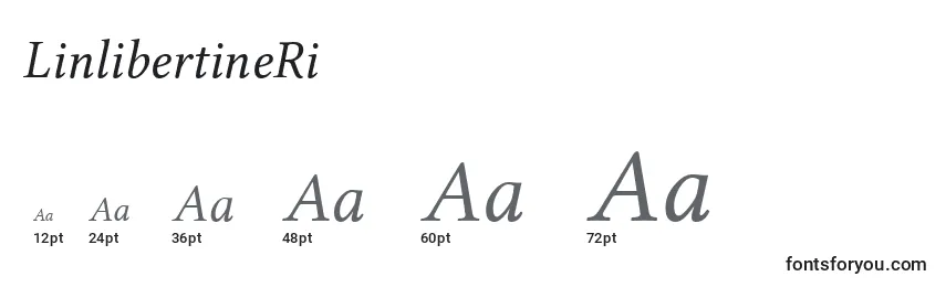 LinlibertineRi Font Sizes