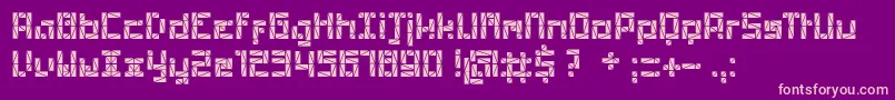 PolygonRegular Font – Pink Fonts on Purple Background