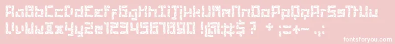 PolygonRegular Font – White Fonts on Pink Background