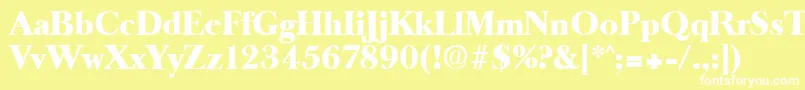 OldbaskervilleHeavy Font – White Fonts on Yellow Background