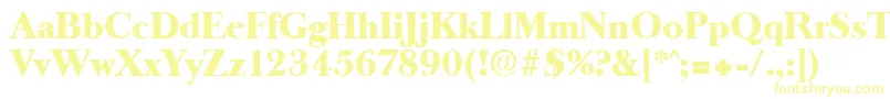 OldbaskervilleHeavy-Schriftart – Gelbe Schriften