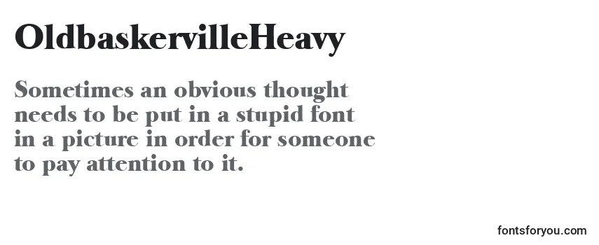 Review of the OldbaskervilleHeavy Font